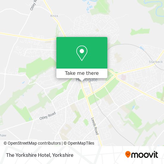 The Yorkshire Hotel map