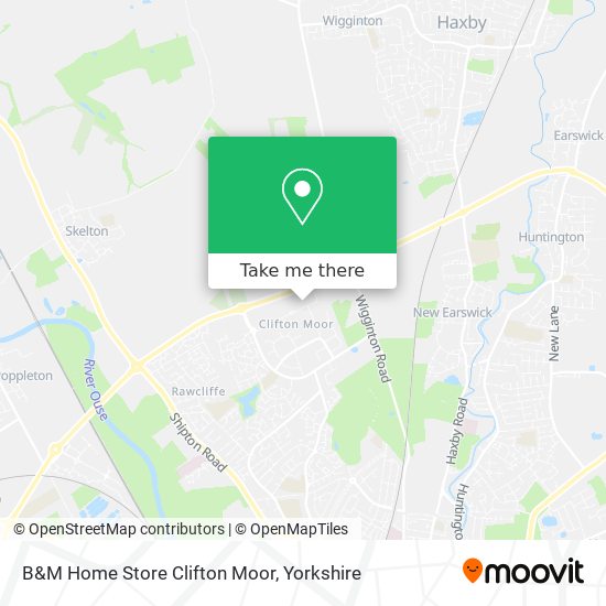 B&M Home Store Clifton Moor map