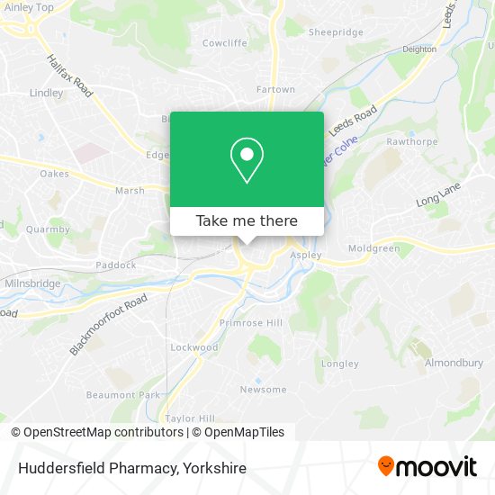 Huddersfield Pharmacy map