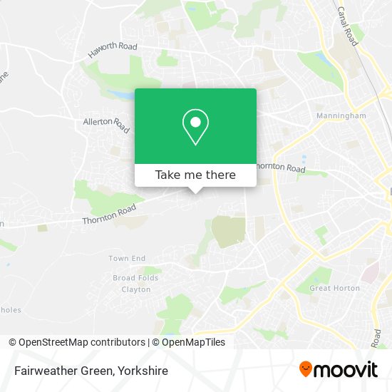 Fairweather Green map