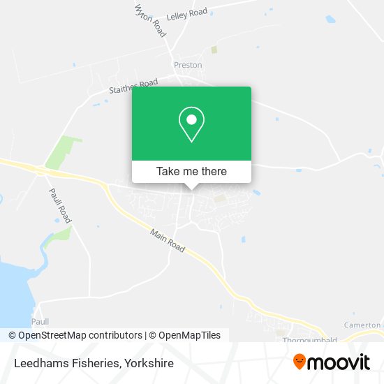 Leedhams Fisheries map