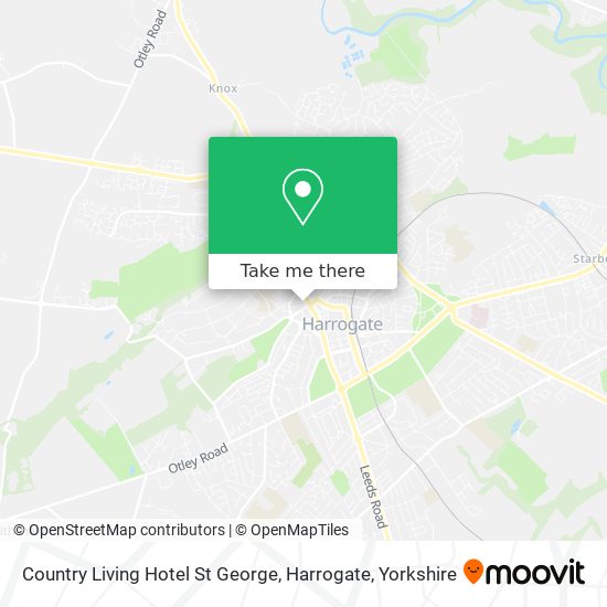 Country Living Hotel St George, Harrogate map