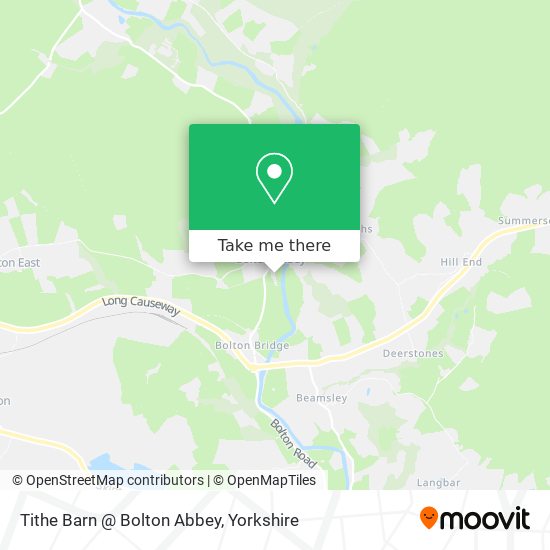 Tithe Barn @ Bolton Abbey map