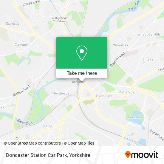 Doncaster Station Car Park map