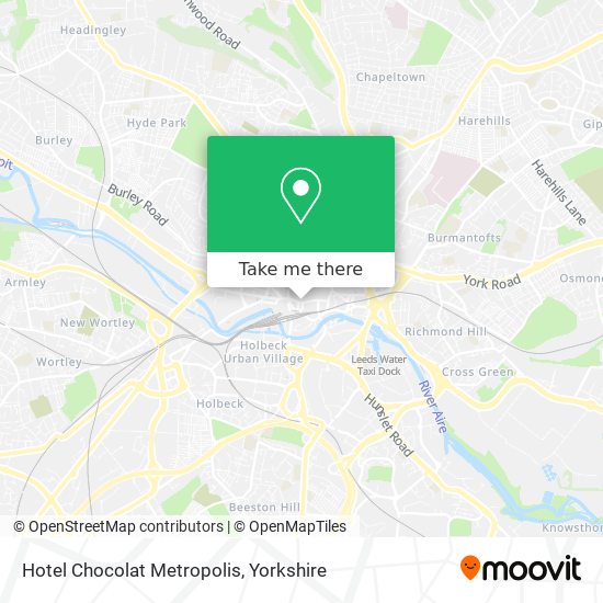 Hotel Chocolat Metropolis map