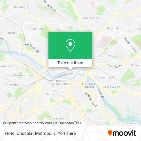 Hotel Chocolat Metropolis map