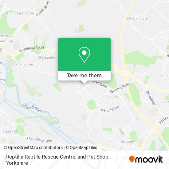 Reptilia Reptile Rescue Centre, and Pet Shop map