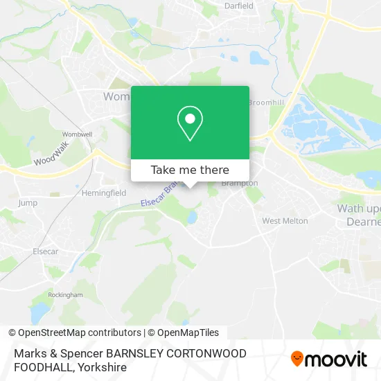 Marks & Spencer BARNSLEY CORTONWOOD FOODHALL map