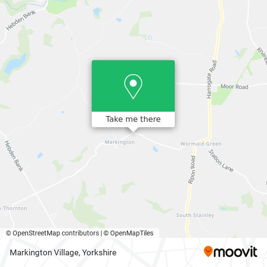 Markington Village map