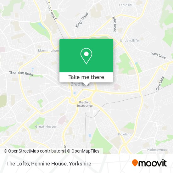 The Lofts, Pennine House map