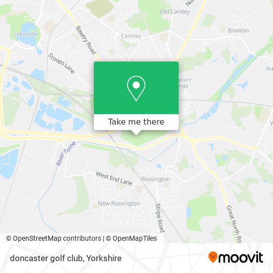 doncaster golf club map