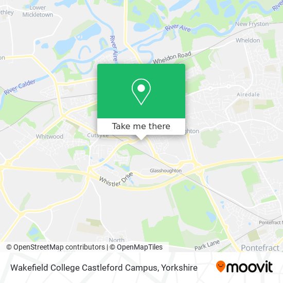 Wakefield College Castleford Campus map
