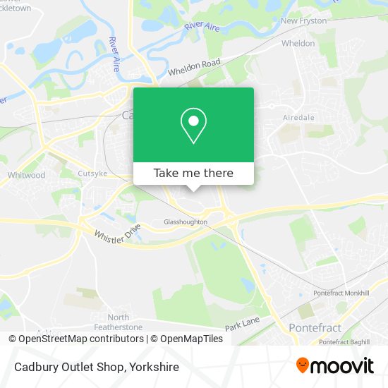 Cadbury Outlet Shop map