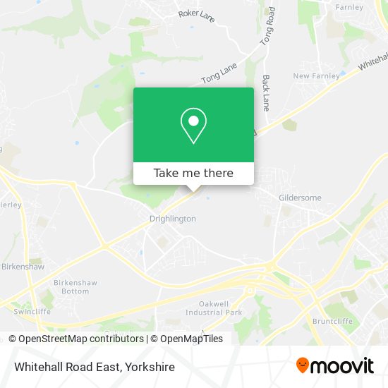 Whitehall Road East map