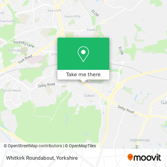 Whitkirk Roundabout map