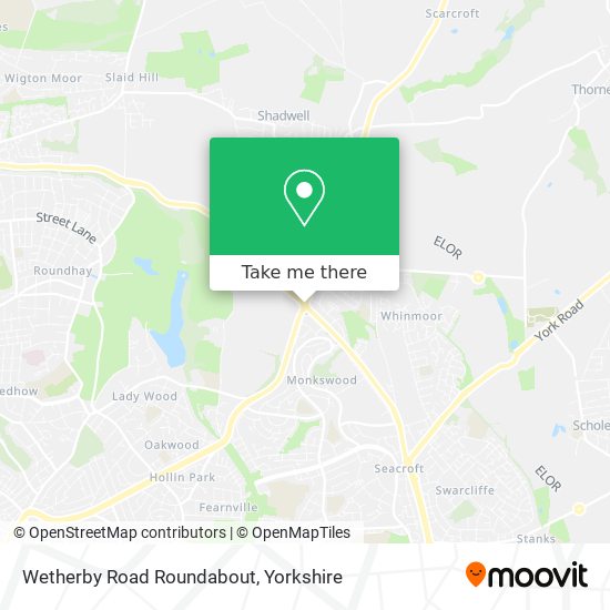 Wetherby Road Roundabout map