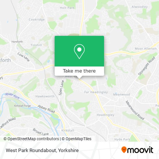 West Park Roundabout map