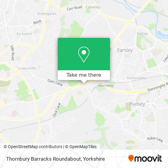 Thornbury Barracks Roundabout map