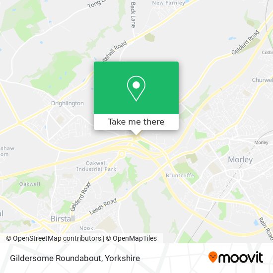 Gildersome Roundabout map