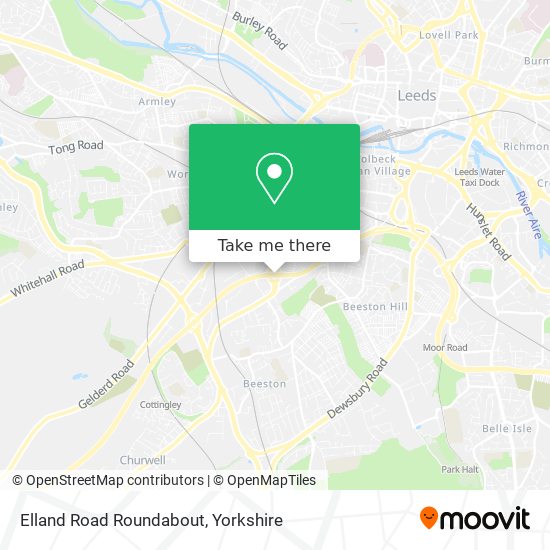 Elland Road Roundabout map