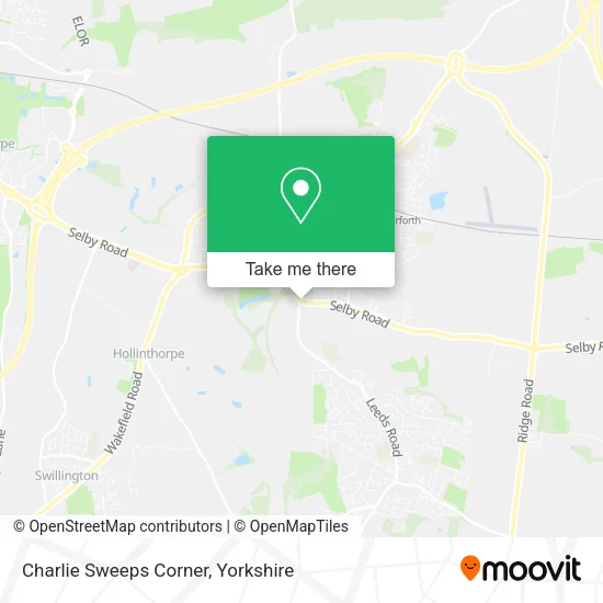 Charlie Sweeps Corner map