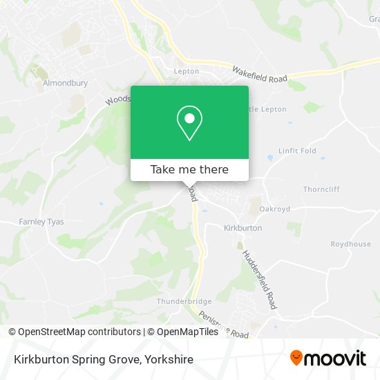 Kirkburton Spring Grove map