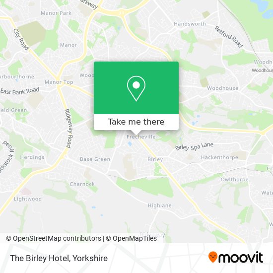 The Birley Hotel map