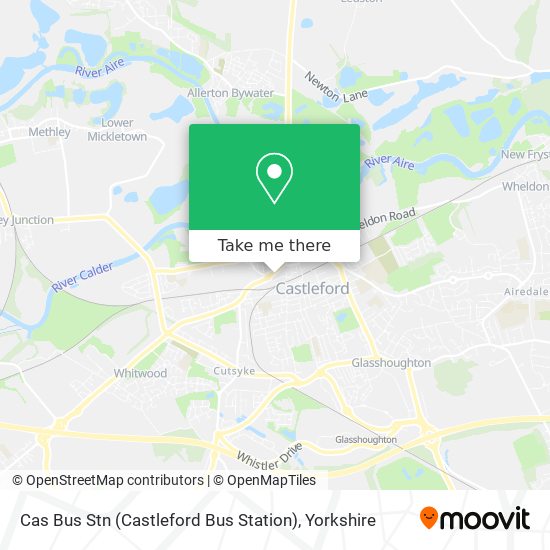 Cas Bus Stn (Castleford Bus Station) map