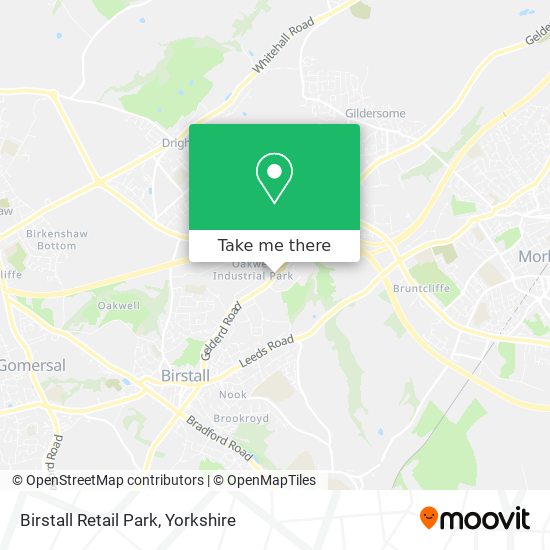 Birstall Retail Park map