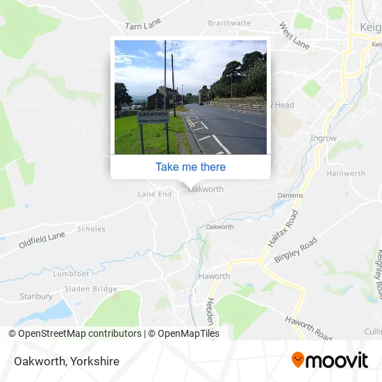 Oakworth map