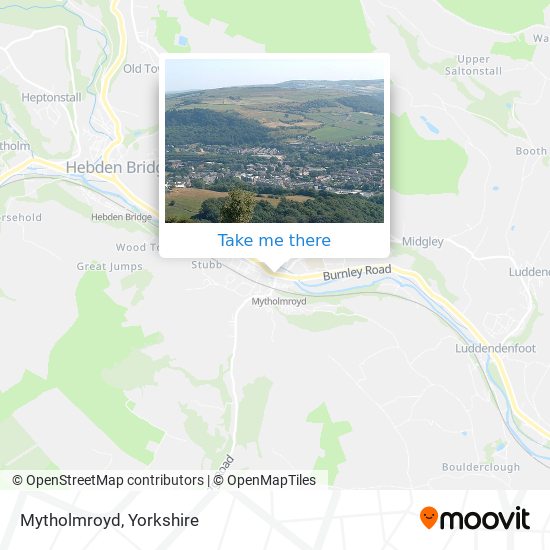 Mytholmroyd map