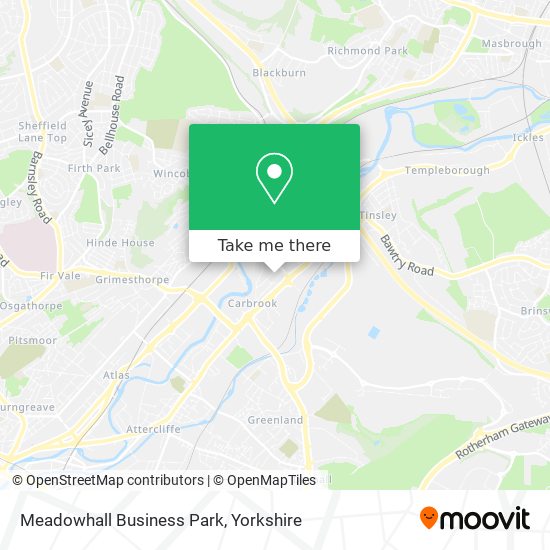 Meadowhall Business Park map