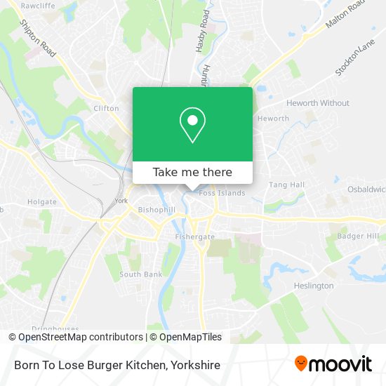 Born To Lose Burger Kitchen map