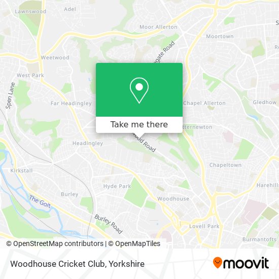 Woodhouse Cricket Club map