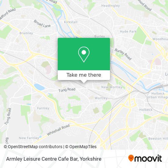 Armley Leisure Centre Cafe Bar map