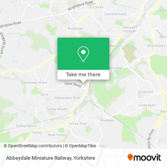 Abbeydale Miniature Railway map