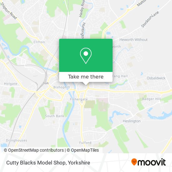 Cutty Blacks Model Shop map