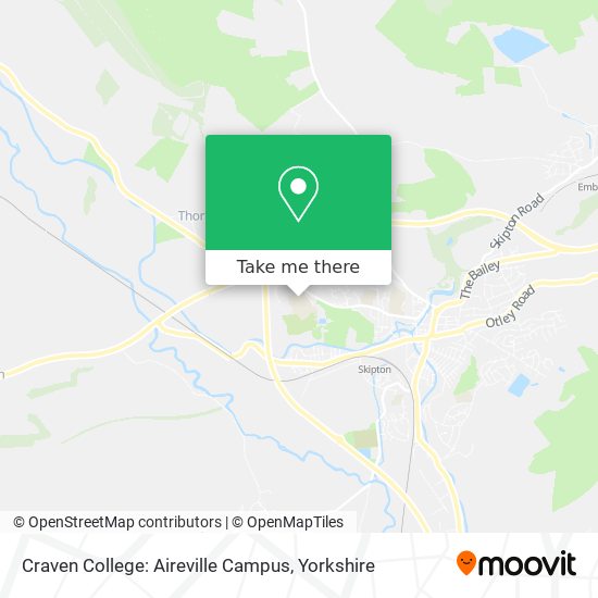 Craven College: Aireville Campus map