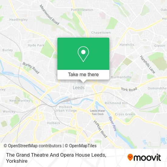 The Grand Theatre And Opera House Leeds map