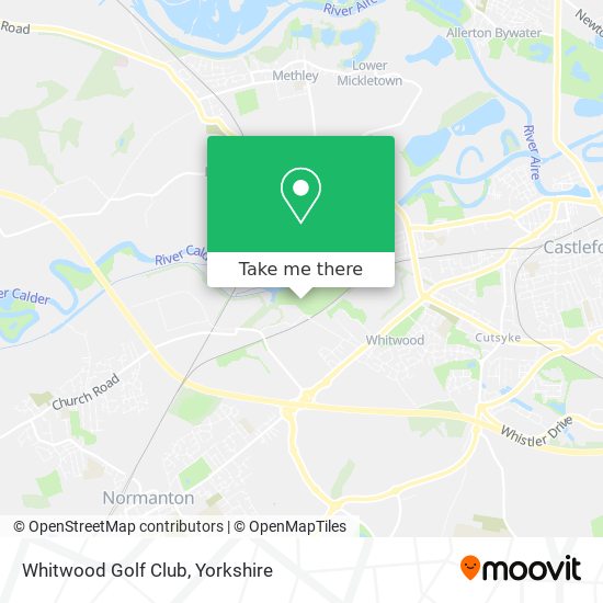 Whitwood Golf Club map