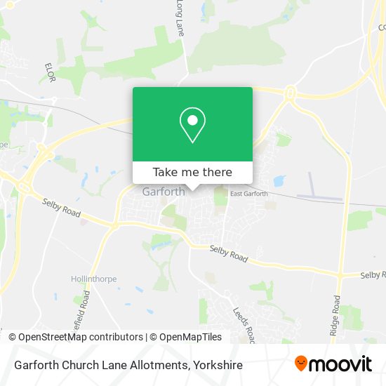 Garforth Church Lane Allotments map