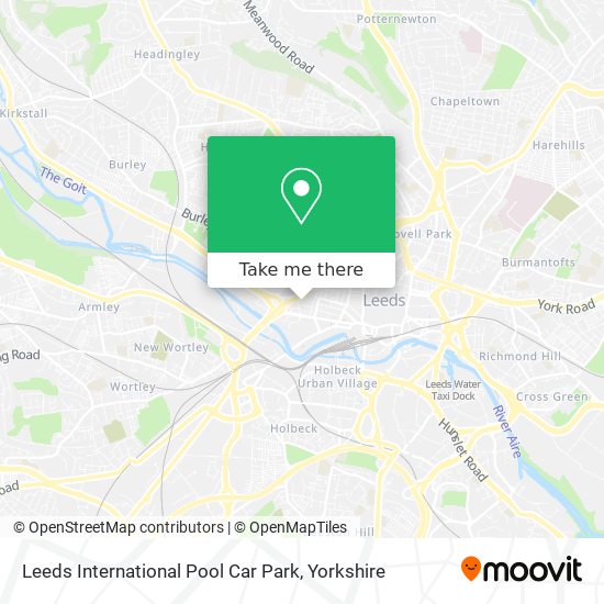 Leeds International Pool Car Park map