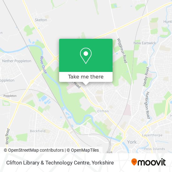 Clifton Library & Technology Centre map