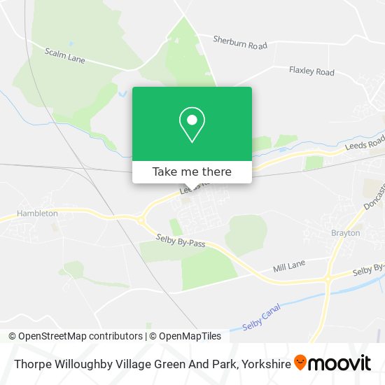 Thorpe Willoughby Village Green And Park map