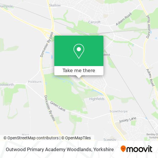 Outwood Primary Academy Woodlands map