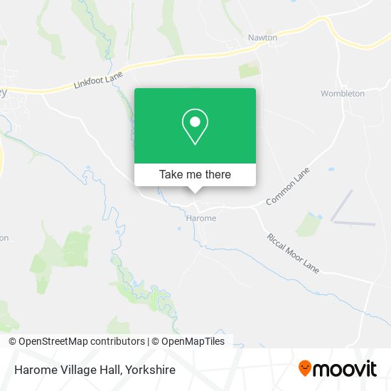 Harome Village Hall map