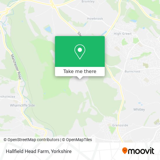 Hallfield Head Farm map