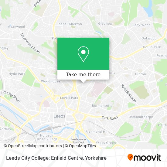 Leeds City College: Enfield Centre map