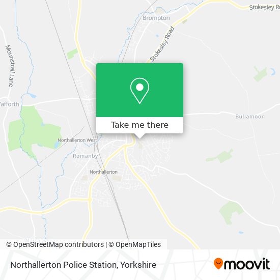 Northallerton Police Station map