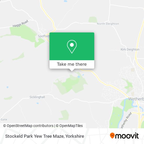 Stockeld Park Yew Tree Maze map